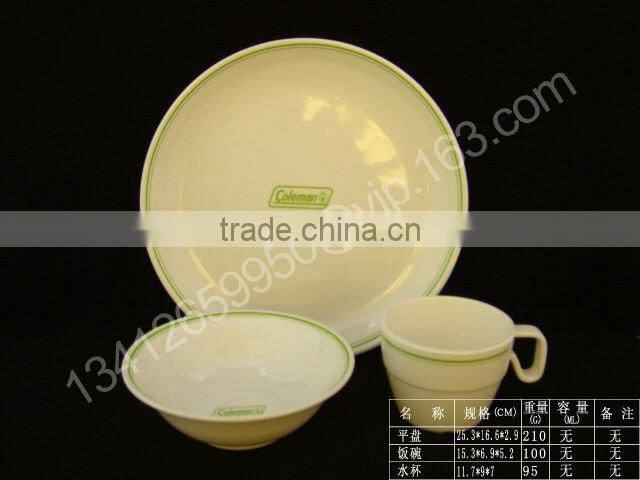 Melamine plate dinnerware set melamine apple plate and bowl set