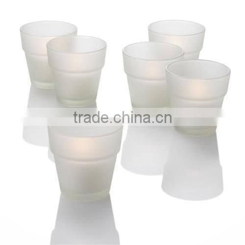 Mosica Flower Pot Votive Colorful Candler Holders Set of 12