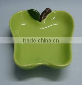 yellow lemon shape fruit topic souvenir plate