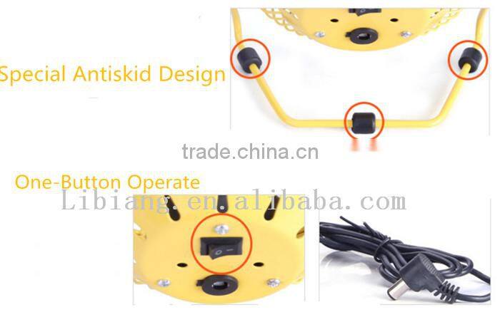 8 color 4" steel structure wtih rubber fan Portable USB Cooling Mini Fan or Air Conditioner Fan