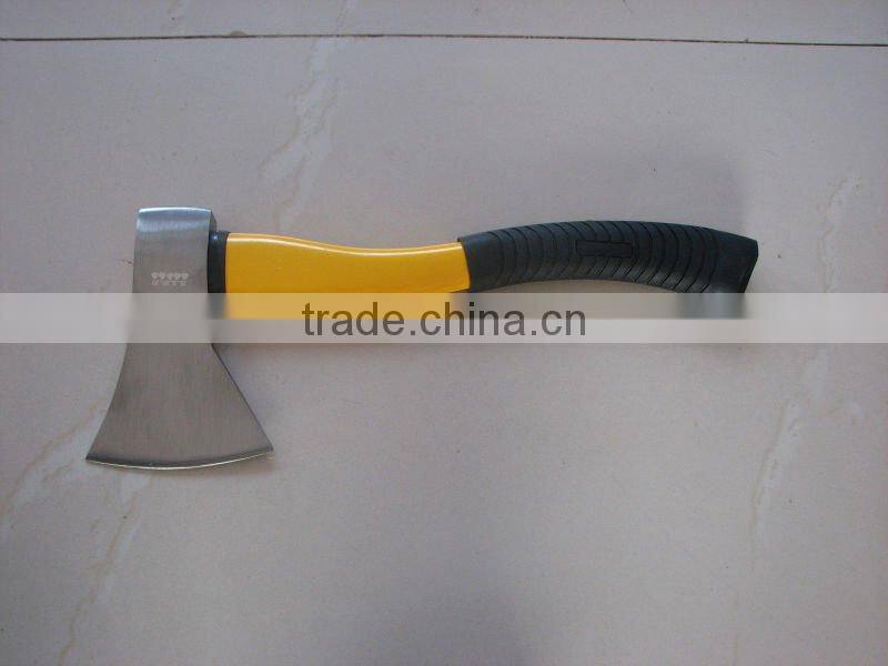 Felling axe with wooden handle