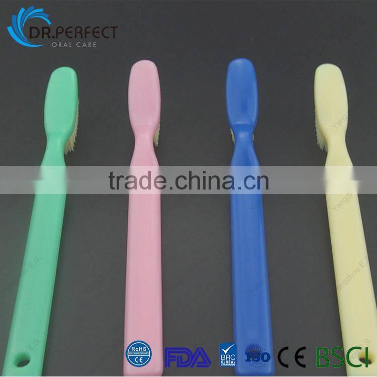 2017 hot sale hard bristle angola toothbrush white teeth brush made in china