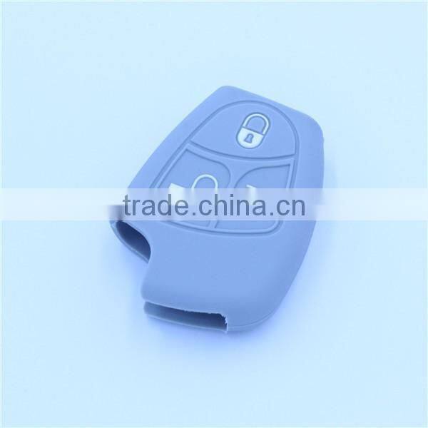 for Mercedes Benz 3 buttons silicone car key case, silicone car key covers for benz