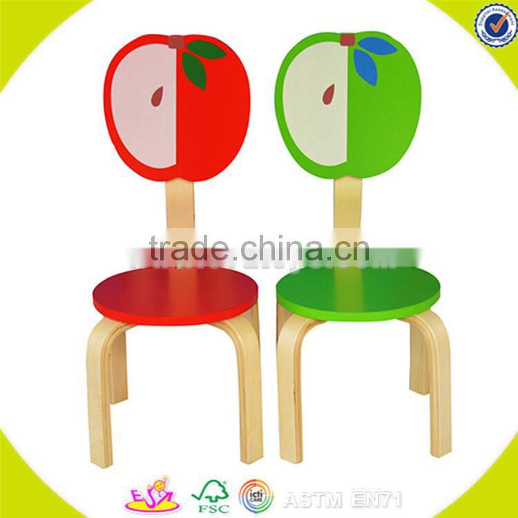 Wholesale beautiful fruit style wooden table and 2 chairs,cute kids wooden table and chairs,top sale table and chairs W08G142