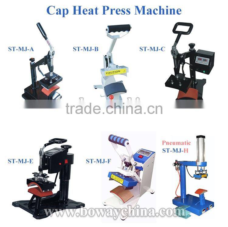 Pneumatic cap heat transfer printing machine