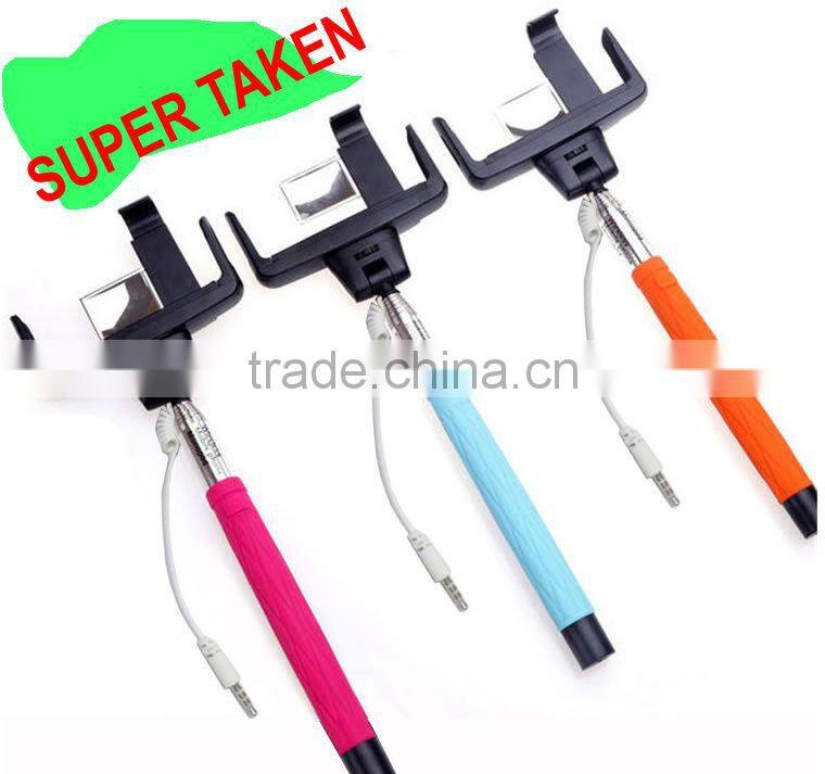 2015 sell hot New Arrival Wireless Mobile phone Selfie Stick, Handheld Bluetooth Selfie Monopod