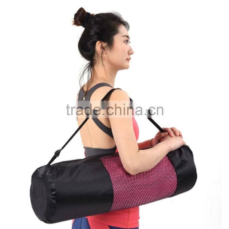 Large Nylon Zippered Drawstring Yoga Mat Bag(Z-YG-008)