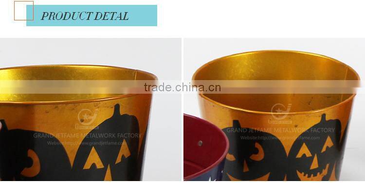 garden unique powder coated iron coloured plant pots colourful plant pots