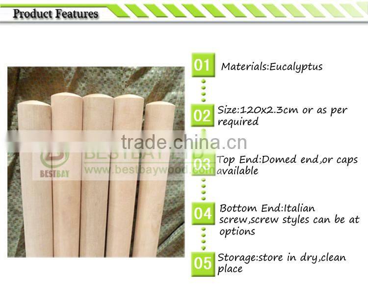 wooden mop stick export 20-25 containers each month