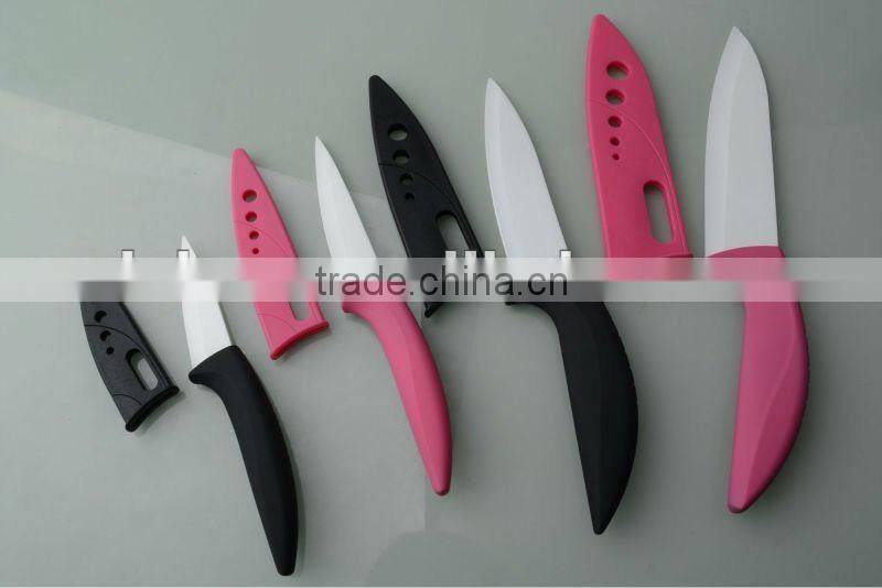 4 Pieces Zirconia Ceramic Knife With Blade Saver