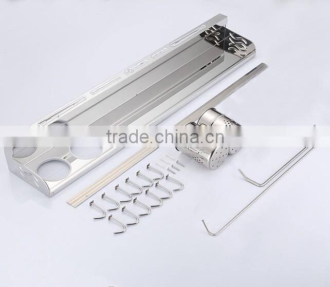 Cheap oem high end multi 304 stainless steel Wall Mounted storage holder rack as seen on tv