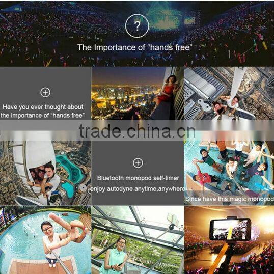 2014 best sell wireless mobile phone monopod.bluetooth monopod
