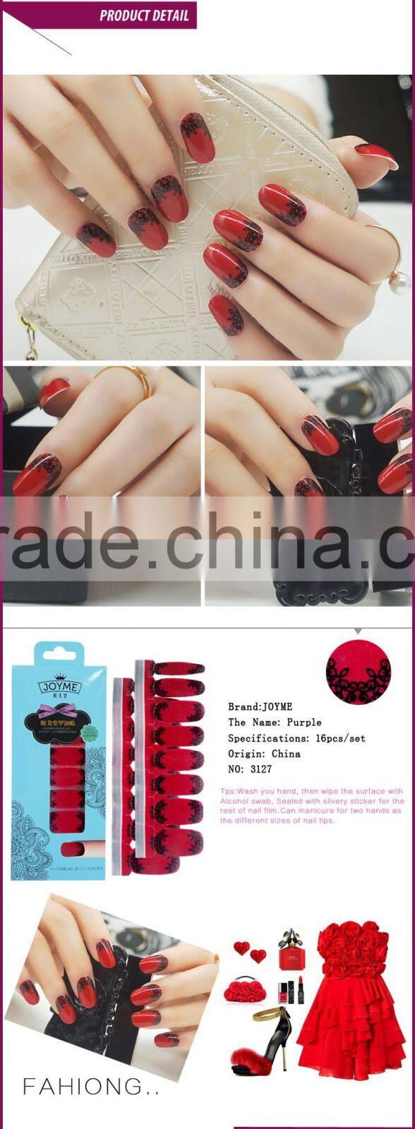 New Air Self-Adhesive Decorative Fashion Style Tattoo Waterproof Nail Polish Sticker