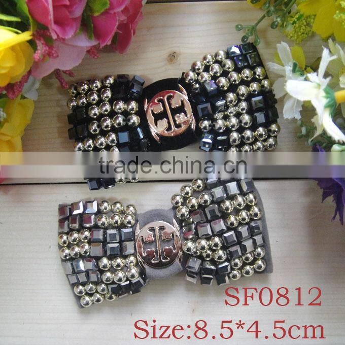 SF0816 High quality rhinestone flower fashion ladies shoe accessories