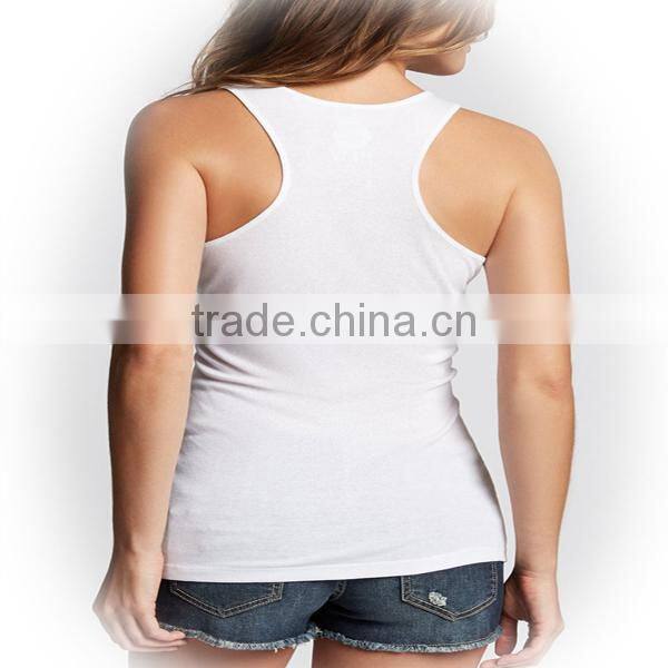 2014 Printed Wholesale 100 Cotton Tank Top Printing Tank Top