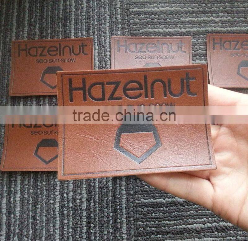 2017 china cheap high quality jeans leather patches