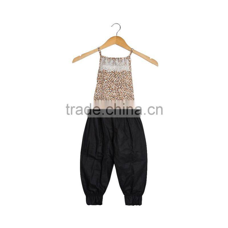 Wholesale new rompers Backless baby girl jumpsuits 2017 kids long pants kids clothes
