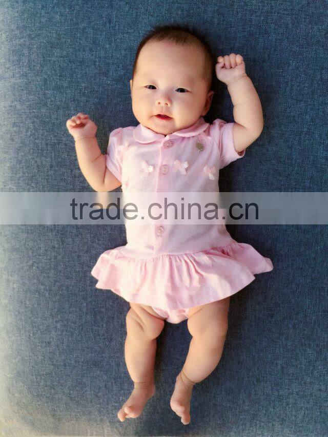 Newborn Baby Clothes Short Sleeve 95% Cotton Wholesale Baby Rompers For Summer