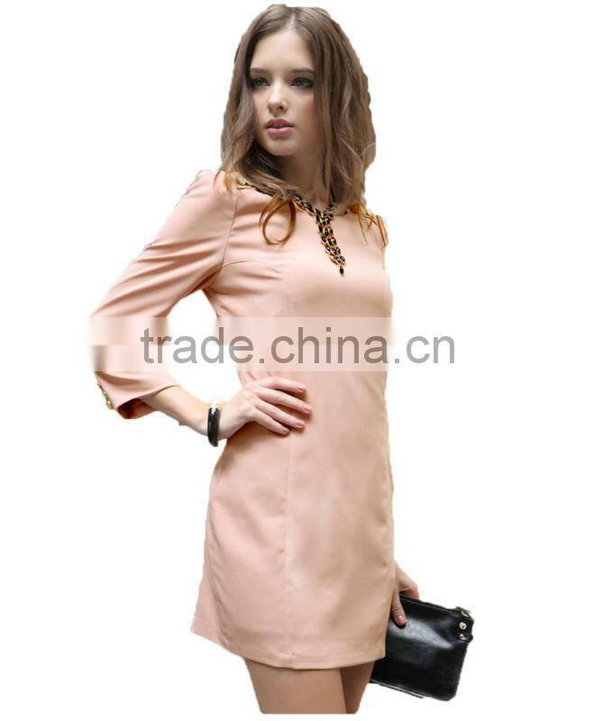 Elegant big size women sleeve evening chevron dress