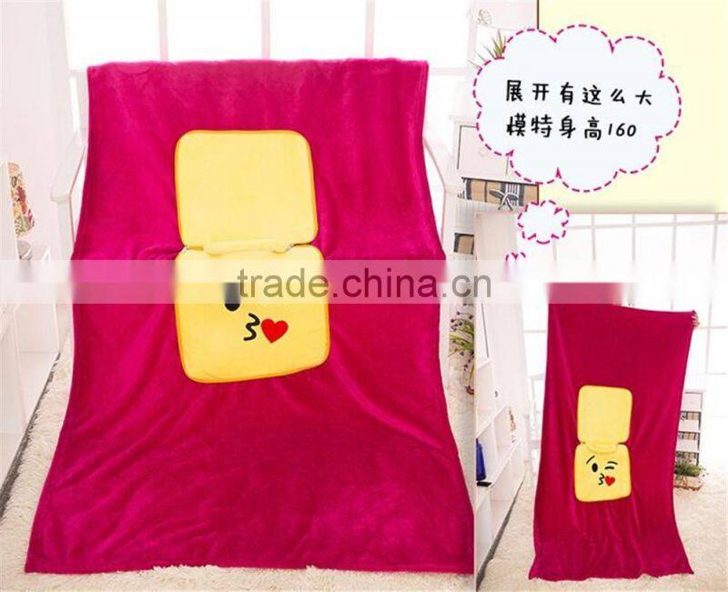 2016 hot Wholesale travel emoji throw cushion baby pillow