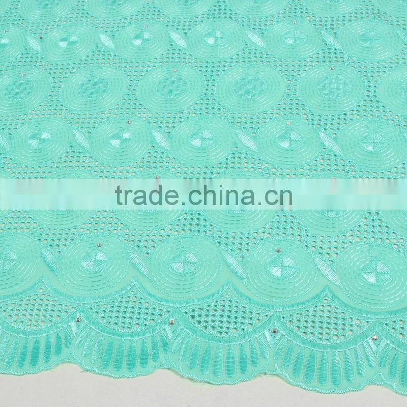 2016 Pupular Royal Blue African Styles Swiss Voile Lace Fabric SL0406-4