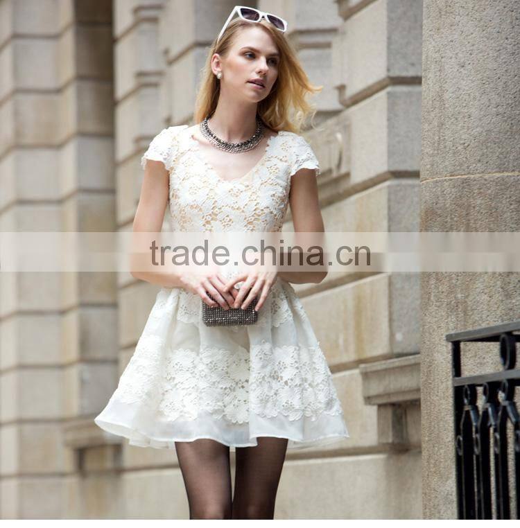 Maxnegio fashion red lace junior bradesmaid dress