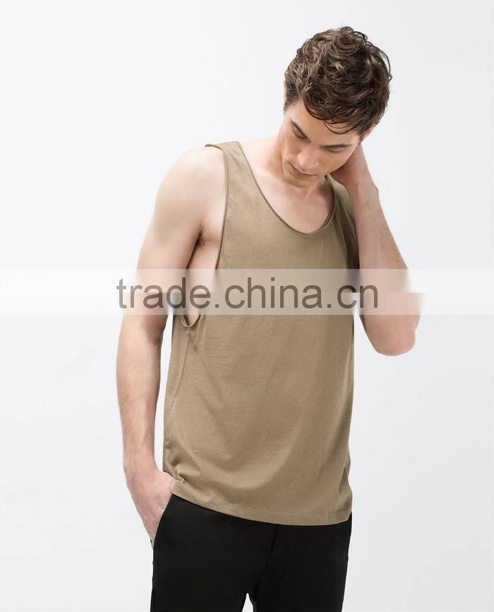 Custom loose plain wholesale men tank tops