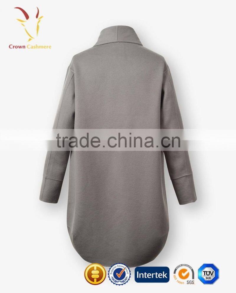 latest design Ladies Fancy long coat Grey Coat