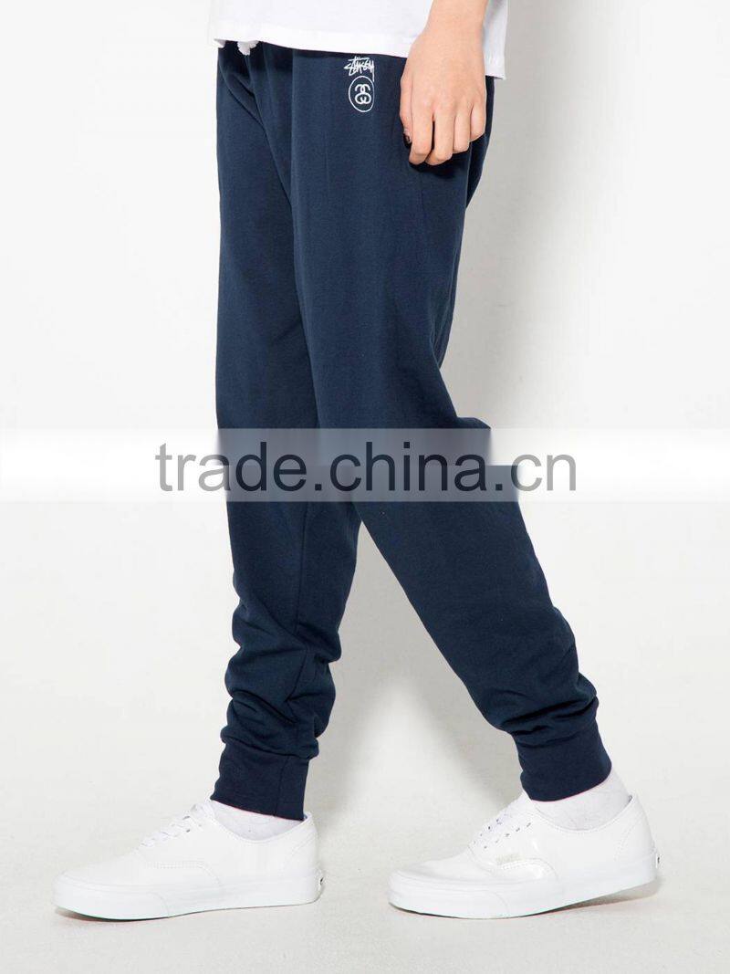 wholesale custom made black cotton plain sportswear joggers women