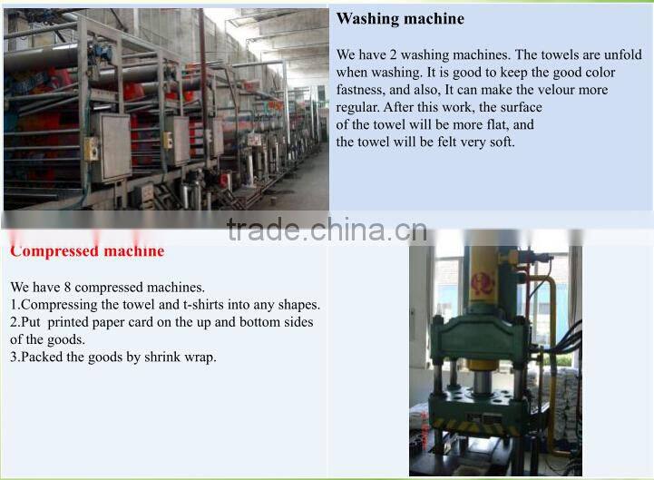 Convenient and easy-to-carry 100% cotton terry plain super custom compressed towels magic towel