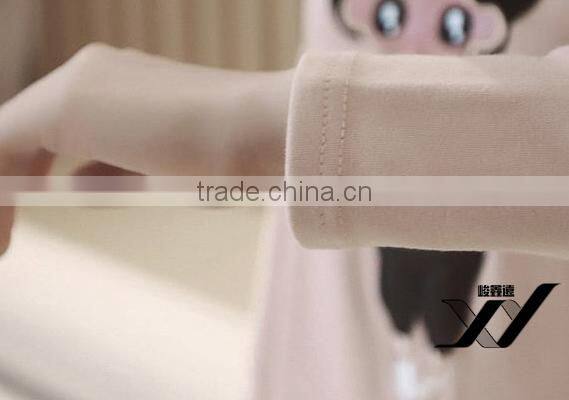 Long design pullover Women cheap embroidery hoodies