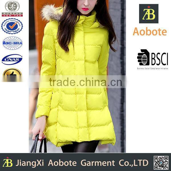 2015 New Design Ladies Casual Customized Puffer Padded Jacket