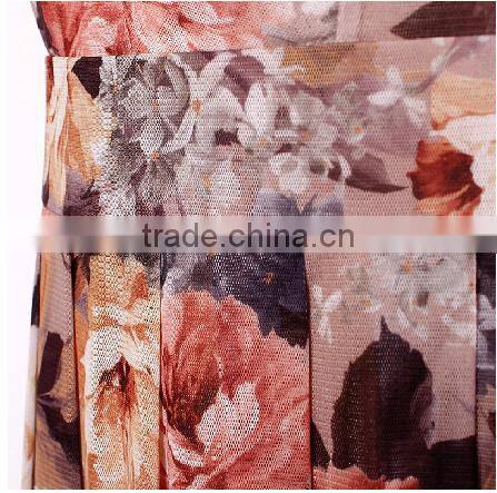 New Design Ladies Clothes Flower Fancy Dress Costumes Custom Dress Shirts With Seeve