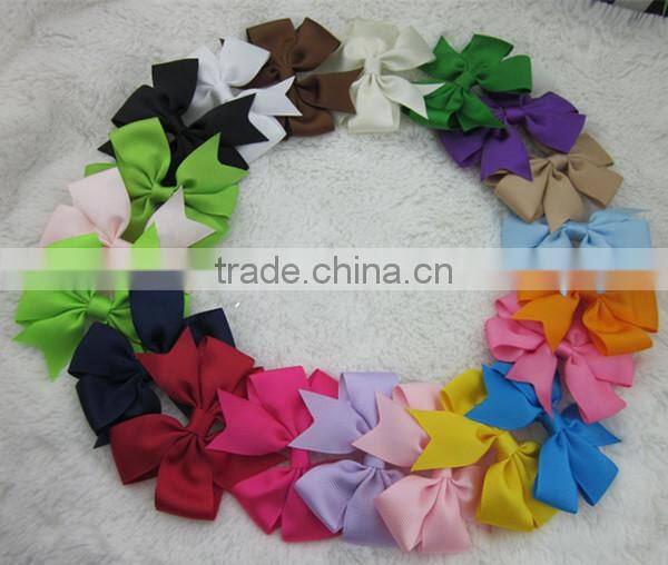 2015 Hot hairbows hairpin hairband bobby pin kid trendsetting thread plain dovetail bowknot clip hairpin children hair accessory