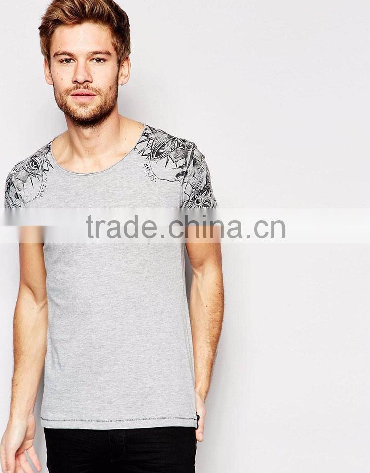 Guangzhou Shandao OEM Manufacturing Casual Summer 200g 40% Cotton 60% Polyster Short Sleeve O-neck Custom Men T Shirts Big Order