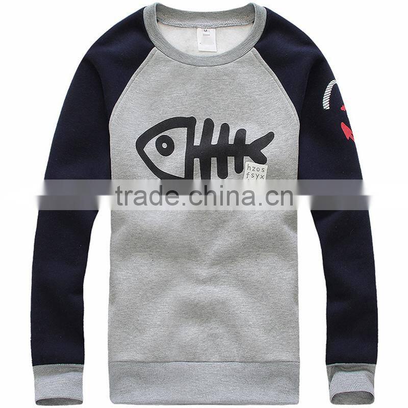 pullover raglan sleeves print hoodie sweatshirt
