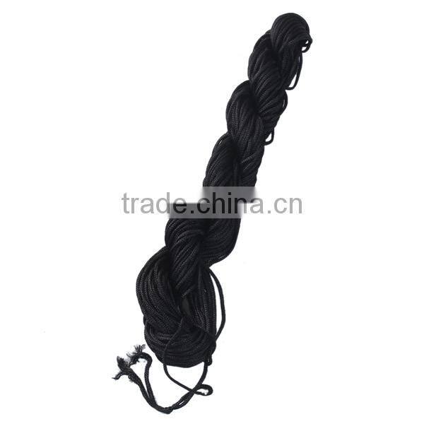 Polyester Jewelry Thread Cord Black 1mm Cord Wire