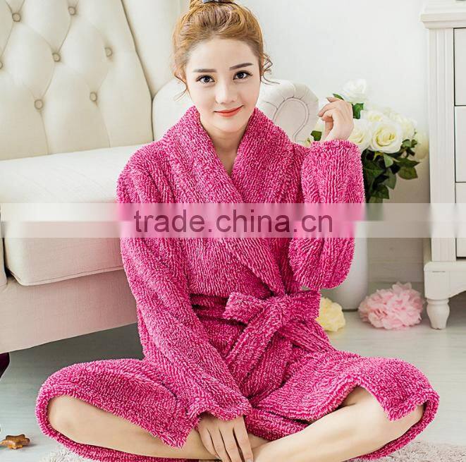 Chinese manufacturer fashionable new design sleep wear bathrobe