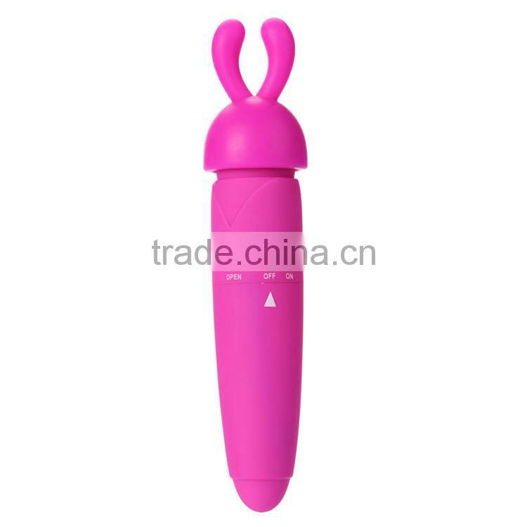 Rabbit Sex Toys Women Vibrator With 3 Caps G-spot Vibrating Sex Massage Machine
