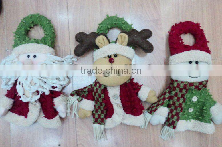 Lovely plush christmas handmade snowman toys