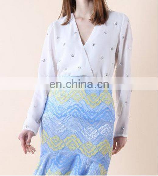 Dazzling Sequin Dots Wrapped Top