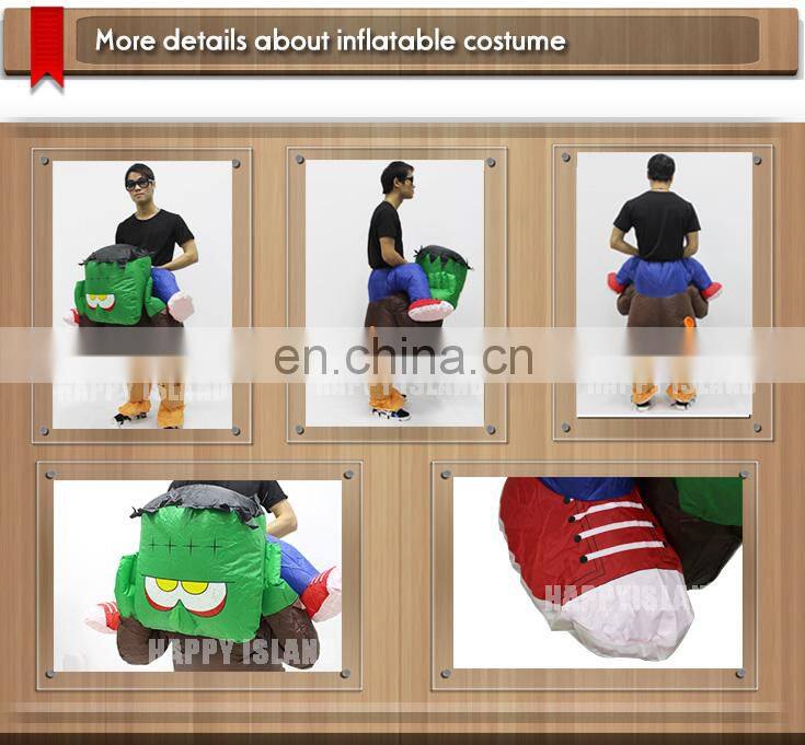 Hot sale!!!HI CE Best Quality inflatable halloween costume for adult,inflatable dinosaur costume for outdoor activity