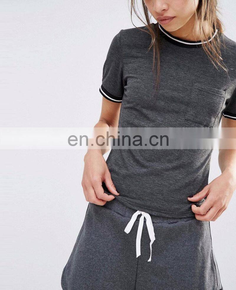 Blue Dry Fit Sport Polo Shirt With Custom Logo Women Golf Eyelet Polo T shirt Wholesale