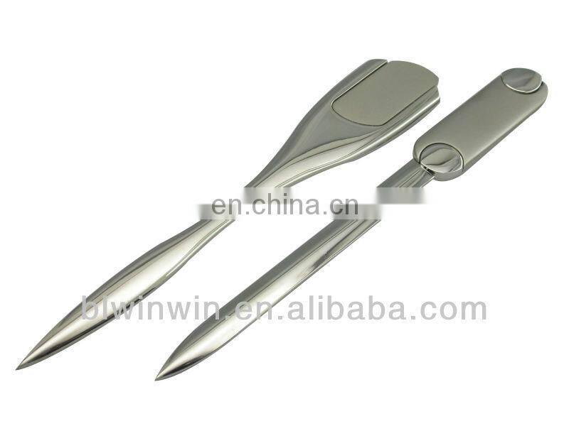 Stainless sword business card letter opener