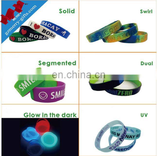 Good souvenirs gifts silicone bracelet rubber wrist band