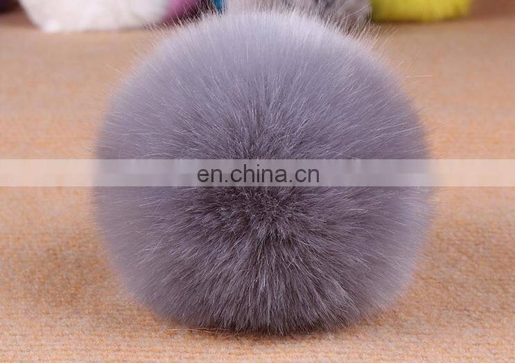 white fur fluffy ball key chain fur pom keychain rabbit fur ball keychain for women bags