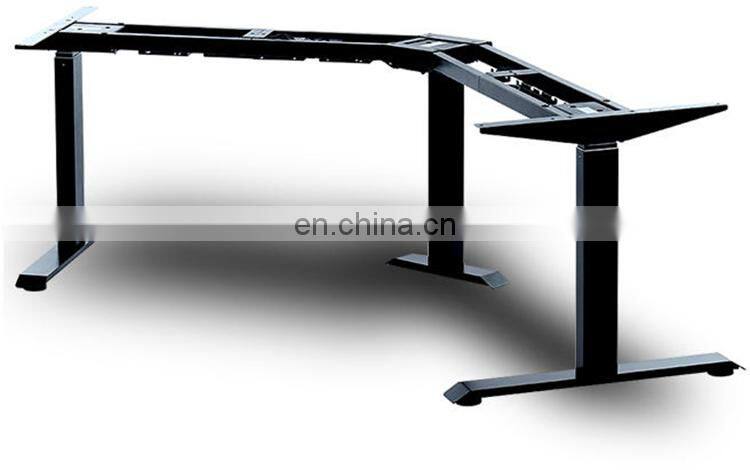 BDVH010R-T-1E  Durable Standing Adjustable Office Furniture Electric Self Rising Table Three Motor Adjustable Table