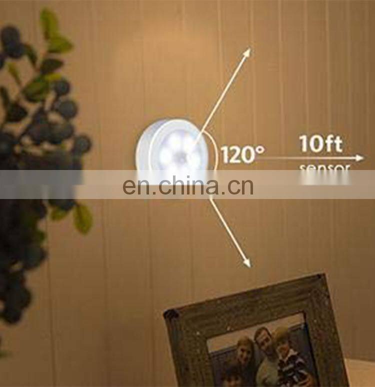 Motion Sensor Lights, Battery-Powered LED Night Lights, Stick-Anywhere Wall Lights for Hallway