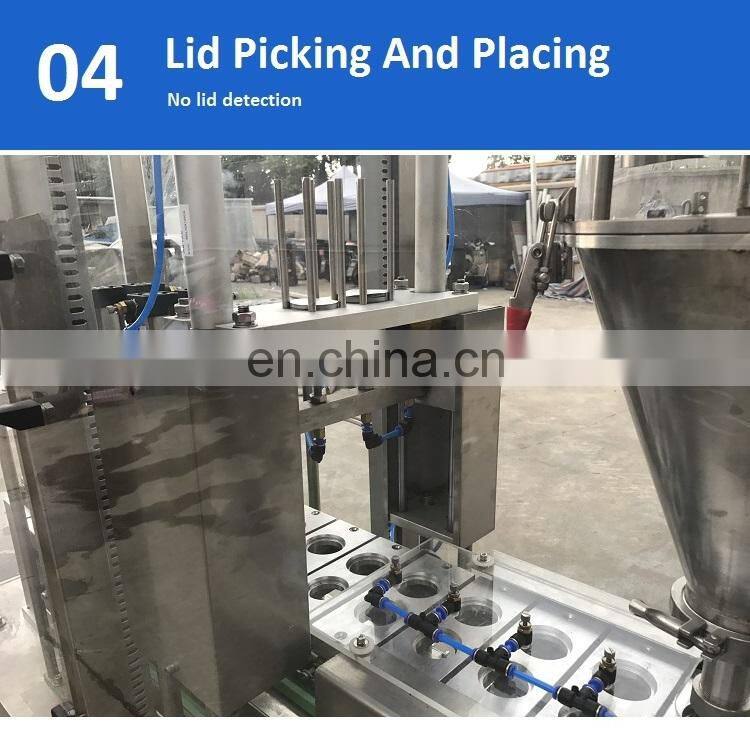 straight-line type automatic coffee capsule filling machine for nespresso/ k cup coffee machine commercial