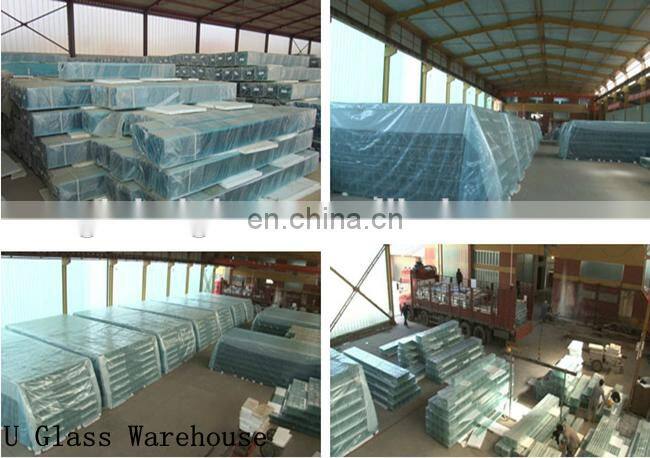 Customized high quality u shape u glass